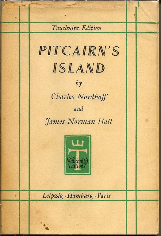 Item #011822 Pitcairn's Island. CHARLES NORDHOFF, JAMES NORMAN HALL
