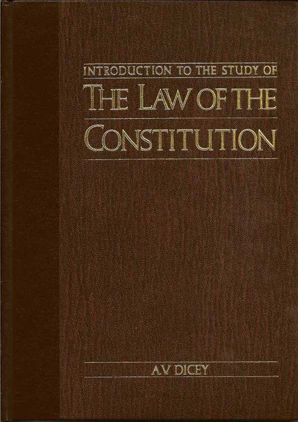 Item #015434 Introduction to the Study of The Law of the Constitution. A. V. DICEY