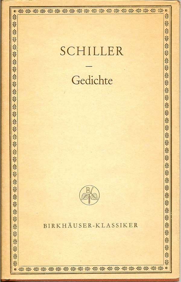 Item #015780 Schillers Werke In Zehn Banden. FRIEDRICH SCHILLER