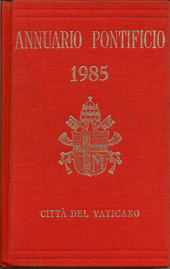 Item #015892 Annuario Pontificio 1985