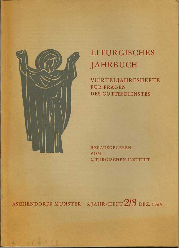 Item #016309 Liturgisches Jahrbuch Vierteljahreshefte Fur Fragen Des Gottesdienstes