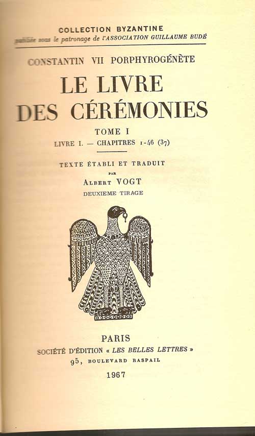 Item #017018 Le Livre Des CÈrÈmonies. ALBERT VOGT.
