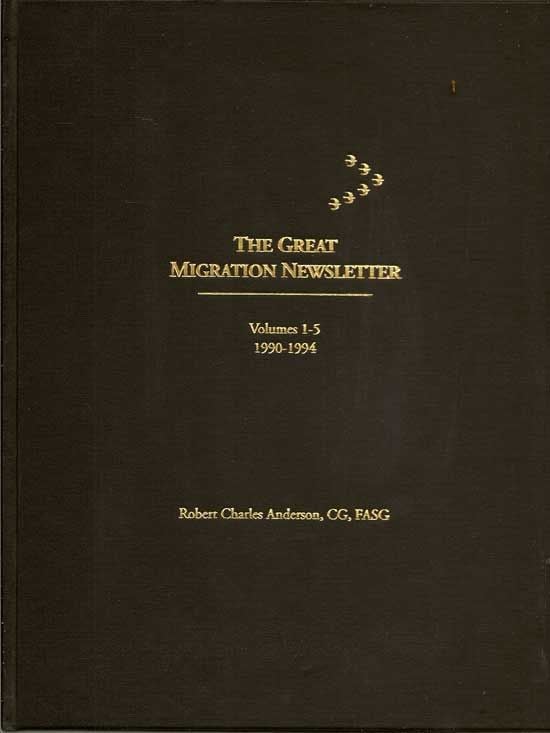 Item #017429 The Great Migration Newsletter. Volume 1-5; 1990-1994. ROBERT CHARLES ANDERSON