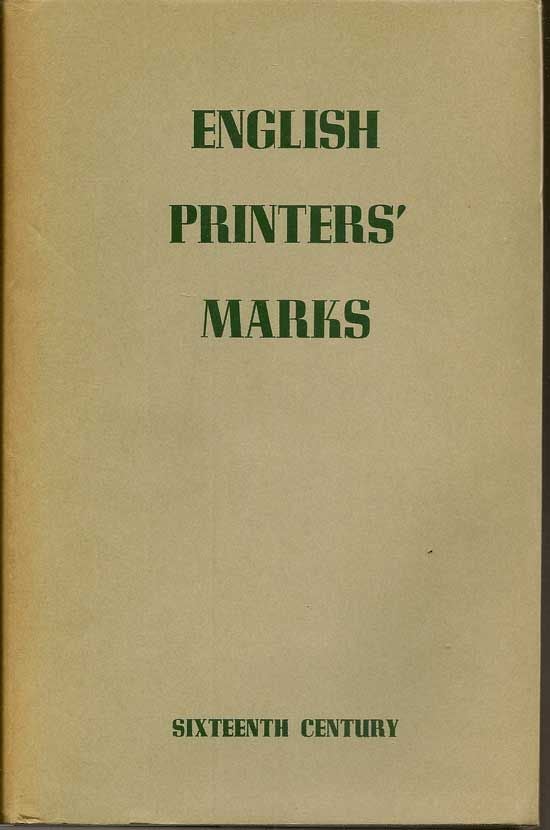 Item #017482 English Printers' Marks: Sixteenth Century. F. C. AVIS