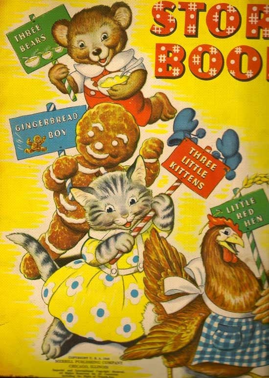 Item #017548 Story Book. The Three Bears, The Gingerbread Boy, Three Little Kittens and The...