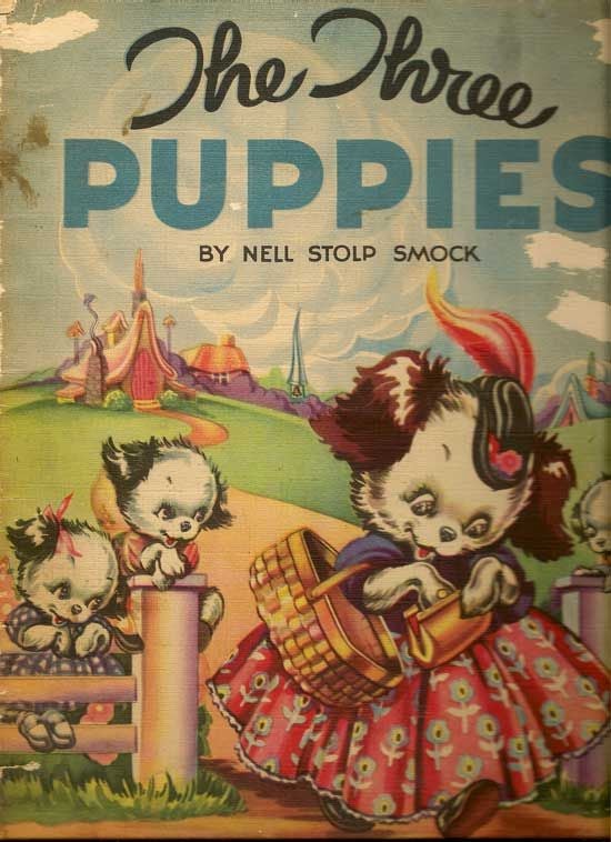 Item #017550 The Three Puppies. NELL STOLP SMOCK