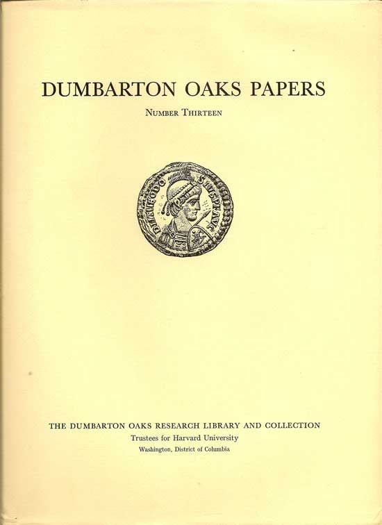 Item #018134 Dumbarton Oaks Papers Number Thirteen