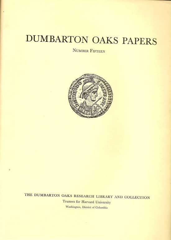 Item #018136 Dumbarton Oaks Papers Number Fifteen