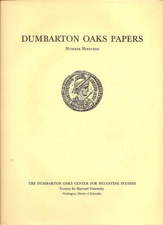 Item #018140 Dumbarton Oaks Papers Number Nineteen