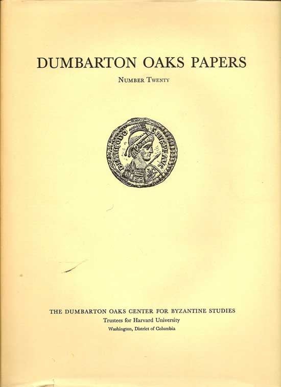 Item #018141 Dumbarton Oaks Papers Number Twenty and Dumbarton Oaks Papers Number Twenty: Index...