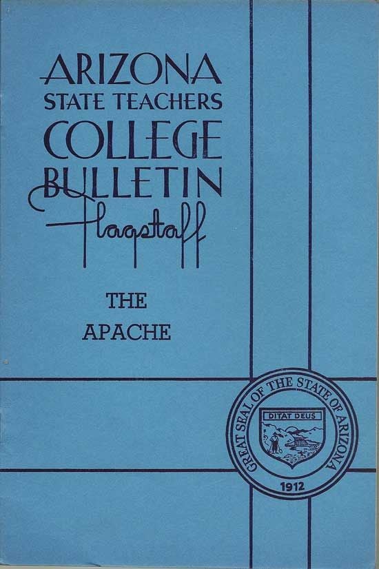 Item #018191 Arizona State Teachers College Bulletin, Volume 20, Number 1, Aug., 1939, The Apache