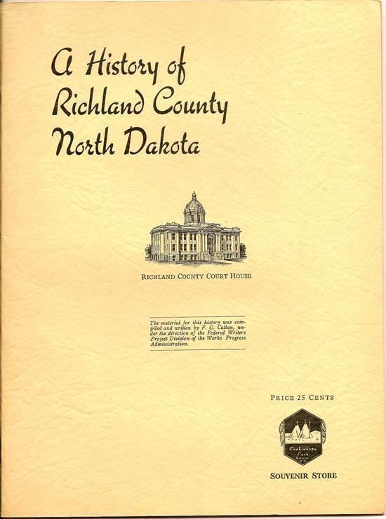Item #018458 A History Of Richland County North Dakota