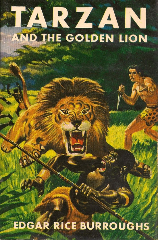 Item #019216 Tarzan And The Golden Lion. EDGAR RICE BURROUGHS.