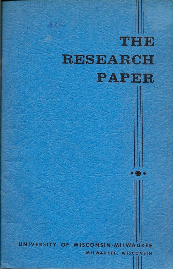 Item #019583 The Research Paper
