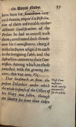 Memoires Relating To The State Of The Royal Navy Of England For Ten Years, Determin'd December 1688.