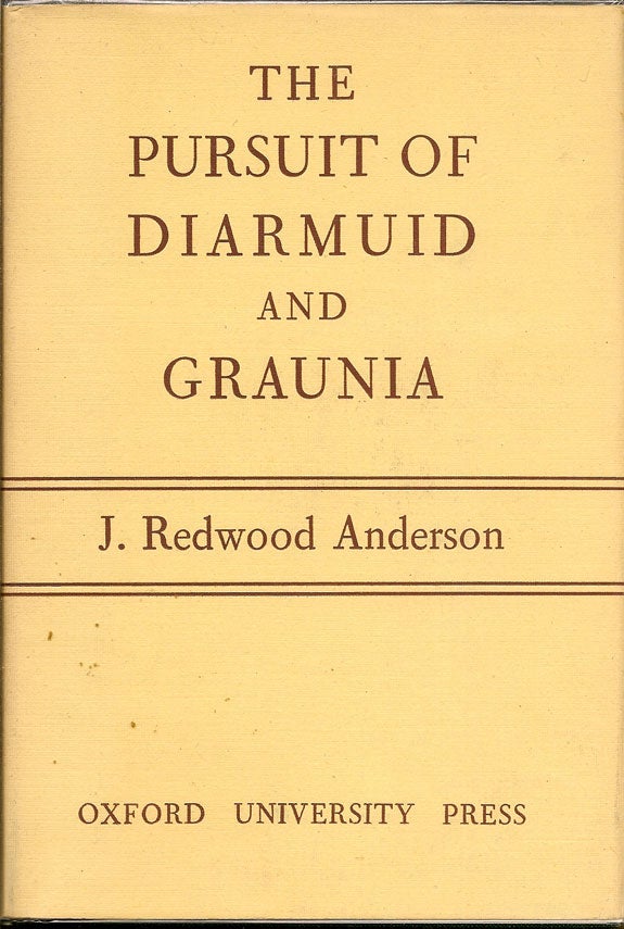 Item #002877 The Pursuit of Diarmuid and Graunia. JOHN REDWOOD ANDERSON