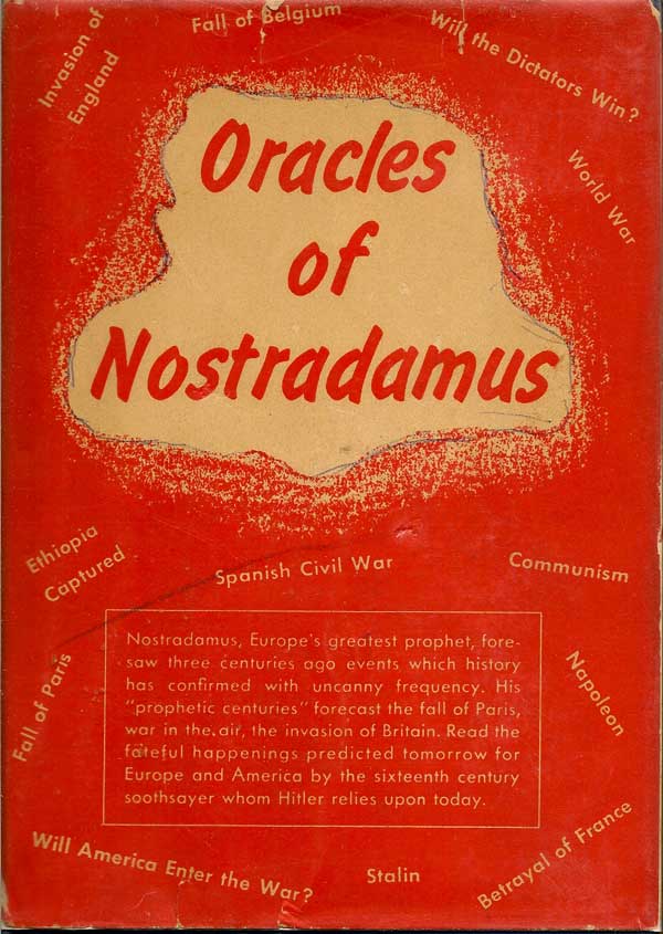 Item #003984 Oracles of Nostradamus. CHAS. A. WARD.