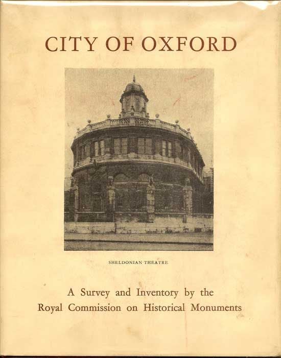 Item #004222 An Inventory of the Historical Monuments in the City of Oxford